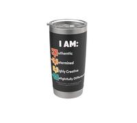 I Am ADHD - Authentic, Creative, Different, Funny Stainless Steel Insulated Tumbler