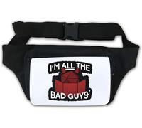 I Am All The Bad Guys DND Dungeon Master Waist Bag Fanny Pack White