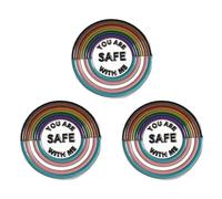 I Am An Ally Enamel Pins Space Badge Pins Pride Flag LGBTQ Mental Health Bags Hat Gift Accessories Brooch For Backpacks
