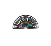 I Am An Ally Enamel Pins Space Badge Pins Pride Flag LGBTQ Mental Health Brooch Accessories For Backpacks Gift Hat Bags