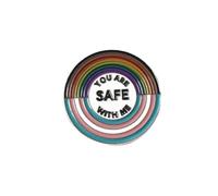 I Am An Ally Enamel Pins Space Badge Pins Pride Flag LGBTQ Mental Health Gift Bags Hat Accessories Brooch For Backpacks