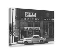 I Am An American by Dorothea Lange Canvas Art Poster And Wall Art Picture Print Modern Family Bedroom Decor Frame 24x36inch(60x90cm)