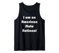 I am an American State National Tank Top