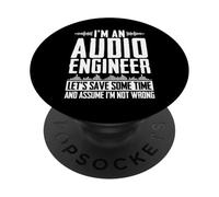 I Am An Audio Engineer Funny Music Sound Engineering Lovers PopSockets Adhesive PopGrip
