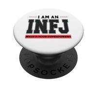 I Am An INFJ Whats Your Superpower Funny Introvert Humor PopSockets Adhesive PopGrip