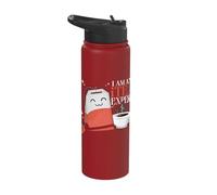 I am an ITea Expert Tea Lover Information Technology Stainless Steel Insulated Water Bottle