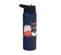 I am an ITea Expert Tea Lover Information Technology Stainless Steel Insulated Water Bottle