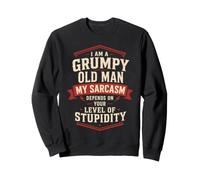 I Am An Old Man My Sarcasm Depend On Your Level Of Stupidity Sweatshirt