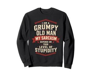 I Am An Old Man My Sarcasm Depend On Your Level Of Stupidity Sweatshirt