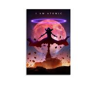 I Am Atomic Anti Splash Art Posters Living Room And Bedroom Hanging Paintings Suitable for Multiple Scenarios No Need for Punching Easy to Install Suitable for Gifts And Personal UseUnframe-style20x30