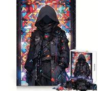 I Am Atomic Stained Glass Jigsaw Puzzles for Adults 1000 Pieces Cognitive Skill Bright Color Fun Challenge Perfect Decor (38x52cm)