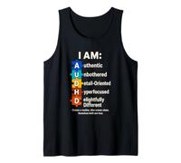I Am AuDHD, Authentically Unbothered, Dual ADHD & Autism Tank Top