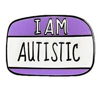 I Am Autistic Badge Enamel Pin Brooch Metal Badges Lapel Pins Brooches for Backpacks Jewelry Accessories Gift