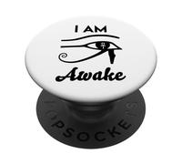 I Am Awake- Horus Protection Symbol Egyptian Third Eye Egypt PopSockets Adhesive PopGrip