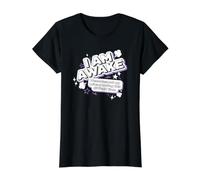 I am Awake Please Respect My Privacy Humorous Alone time Value Graphic T-Shirt, Women, Black, XS