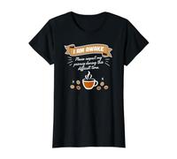 I am Awake Please Respect My Privacy Introvert Morning Humor Value Graphic T-Shirt, Women, Black, S