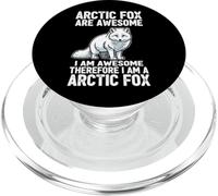 I Am Awesome Therefore I Am A Arctic Fox PopSockets PopGrip for MagSafe