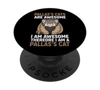 I Am Awesome Therefore I Am A Pallas's Cat PopSockets Adhesive PopGrip