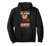 I Am Awesome Therefore I Am A Red Panda Pullover Hoodie