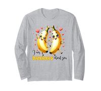 I Am Bananas About You Cute Fruit Love Design Long Sleeve T-Shirt