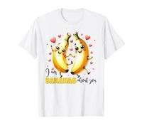 I Am Bananas About You Cute Fruit Love Design T-Shirt