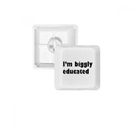 I Am Biggly Educated From Donald Trump PBT Keycaps for Mechanical Keyboard White OEM No Marking Print
