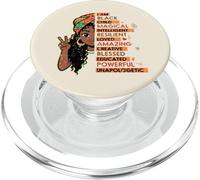 I Am Black Child Magical African Girl History Month Kids PopSockets PopGrip for MagSafe