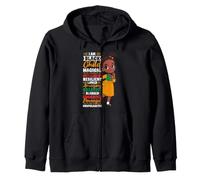 I AM BLACK Child - Magical Intelligent Resilient Loved Zip Hoodie