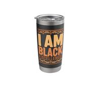 I Am Black Excellence Pride Statement for Empowerment Stainless Steel Insulated Tumbler