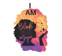 I Am Black Girl Magic: Orange/Purple Watercolor - Notebook Journal Composition Book for Black , African American, Women and Girls of Color (I Am Black Girl Magic Journal - Vallerie Joy)