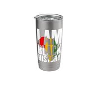 I am Black History African Map Juneteenth Stainless Steel Insulated Tumbler