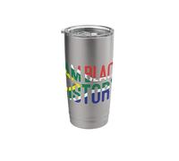 I Am Black History Black African American Pride Juneteenth Stainless Steel Insulated Tumbler
