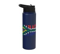 I Am Black History Black African American Pride Juneteenth Stainless Steel Insulated Water Bottle