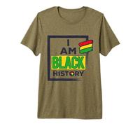 I Am Black History Black Lives Matter Melanin Poppin Pride Premium T-Shirt