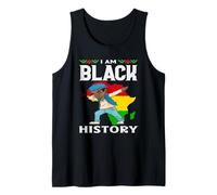 I Am Black History Dabbing African Kids Tank Top