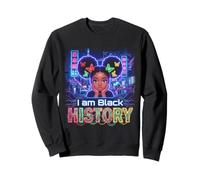 I Am Black History Girls Kids Womens Black History Month Sweatshirt