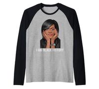 I Am Black History Michelle Obama International Women Month Raglan Baseball Tee