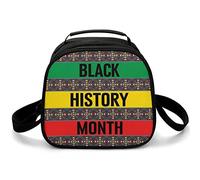I Am Black History Month Cute Lunch Bags for Women Men Lightweight Insulated Lunch Bag for Work Picnic Travel