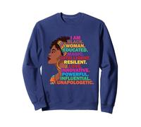 I Am Black Woman Educated Magic Afro American Sweatshirt