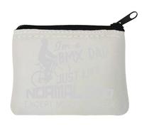 I AM BMX Dad Just Like A Normal Dad Except Much Cooler Neoprene Coin Purse Pouch 10x11cm White