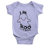 I am Bootiful Babygrow 0-3 Months Blue 1st Halloween Ghost Cute Funny Joke Gift Present