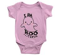I am Bootiful Babygrow 0-3 Months Pink 1st Halloween Ghost Cute Funny Joke Gift Present