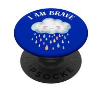 I AM BRAVE CLOUD CUTE PRESENT FOR BRAVERY PopSockets Adhesive PopGrip