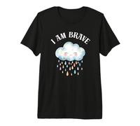 I AM Brave Cloud Cute Present for Bravery Premium T-Shirt