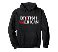 I Am British American - Britain and America Pride Pullover Hoodie