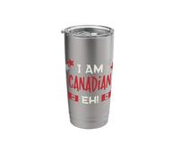 I Am Canadian, Eh! with Canada Flags Stainless Steel Insulated Tumbler
