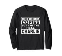 I Am Charlie Name Personalized Firstname Surname Long Sleeve T-Shirt