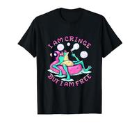 I Am Cringe But Free Frog Value Graphic T-Shirt, Men, Black, M