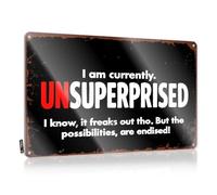 I Am Currently Unsuperprised Decoration Wall | Unique Gift For Plumber Decorative Wall Art(30X40CM)