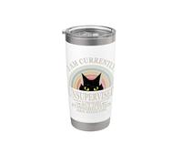 I Am Currently Unsupervised I Know Cute Cat Lover Vintage Stainless Steel Insulated Tumbler